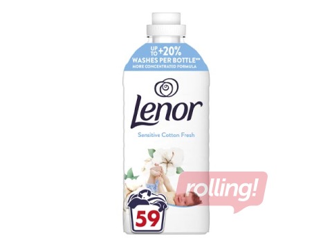 Veļas mīkstinātājs Lenor, Sensitive Cotton Fresh, 1.239l