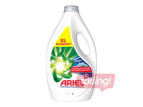 Veļas mazgāšanas līdzeklis Ariel Mountain Spring 2.7L