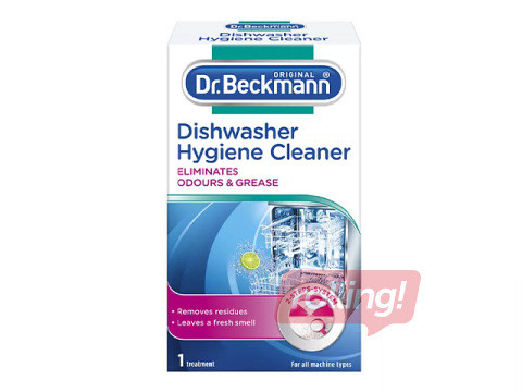 Trauku mazgājamās mašīnas tīrīšanas pulveris Dr.Beckmann, ar lupatiņu, 75g