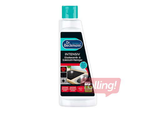 Intensīvas tīrīšanas krēms Dr.Beckmann, plīts un nerūsējošā tērauda virsmām, 250ml 