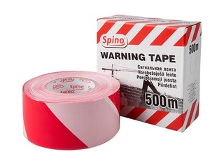 Norobežojoša lente, sarkana/balta, platums 70mm, 500m