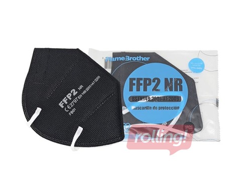 Respirators KN95/FFP2, melns, 1 gab.