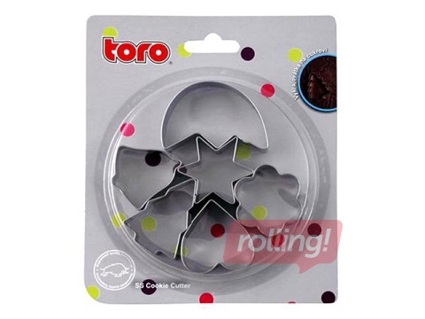 Cepumu-piparkūku formiņas, metāla, 6 gab.