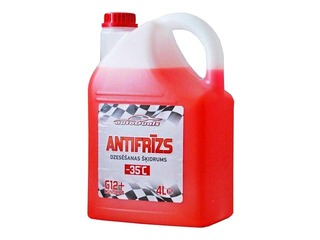 Antifrīzs AutoDuals Longlife -35C, sarkans, G12, 4l