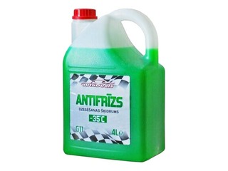 Antifrīzs AutoDuals -35C, zaļš, 4l