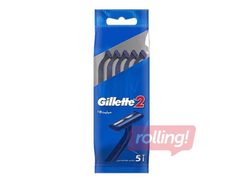 Vienreizējie skuvekļi Gillette blue 2, 5gab.