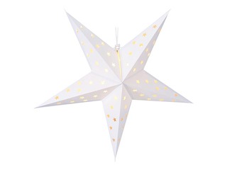 Dekors zvaigzne LED, 60x20cm, balta