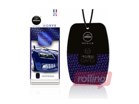 Auto gaisa atsvaidzinātājs Aroma Car, Prestige Cellulose, Onyx