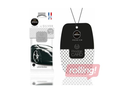 Auto gaisa atsvaidzinātājs Aroma Car, Prestige Cellulose, Silver