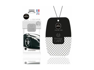 Auto gaisa atsvaidzinātājs Aroma Car, Prestige Cellulose, Silver