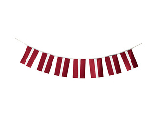 Latvijas karogu virtene, 20x30cm, 10m (40 karogi)