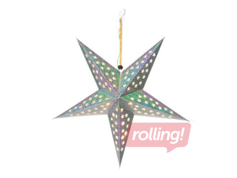 Dekors Toro, LED zvaigzne, sudraba, Ø43cm