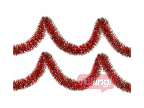 Ziemassvētku rotājumi Springos, virtene, sarkana, 6m