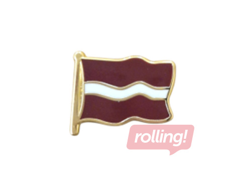 Patriota piespraude-nozīmīte Latvijas karogs, 1.5cm