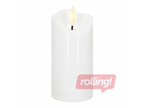 Svece LED Springos, balta, 9.5×5cm