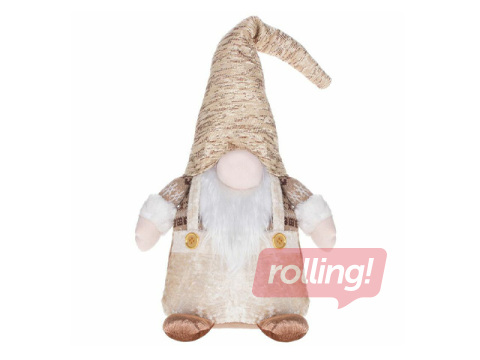 Ziemassvētku dekors Springos zelta rūķis, 35cm