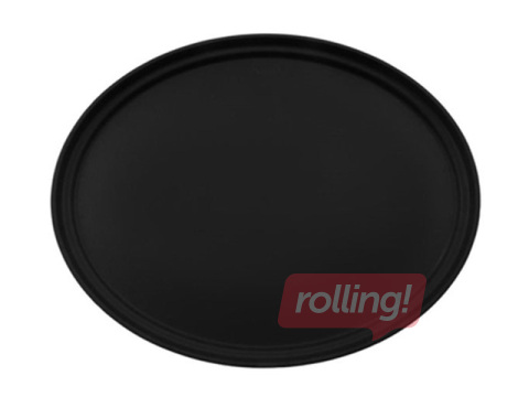 Paplāte Cambro, neslīdoša, ovāla, melna, ø56×68.5cm