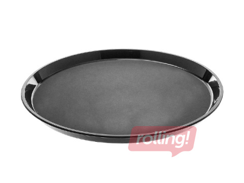 Paplāte Cambro, neslīdoša, melna, ø27cm