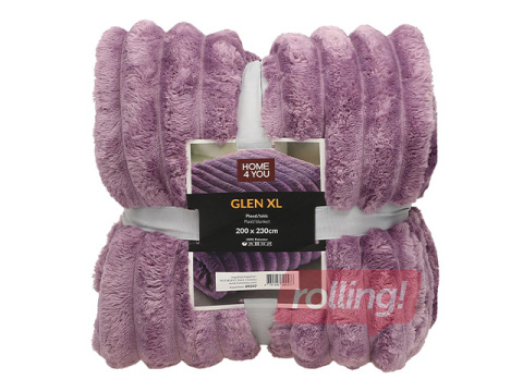 Pleds Glen XL, violets, 200x230cm