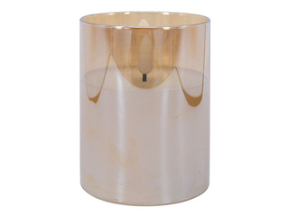 Svece LED Wings, Goldie, ar taimeri, balta, 7.5x10cm