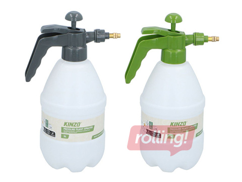 Smidzinātājs Kinzo ar spiedienu, pelēks vai zaļš, 2l