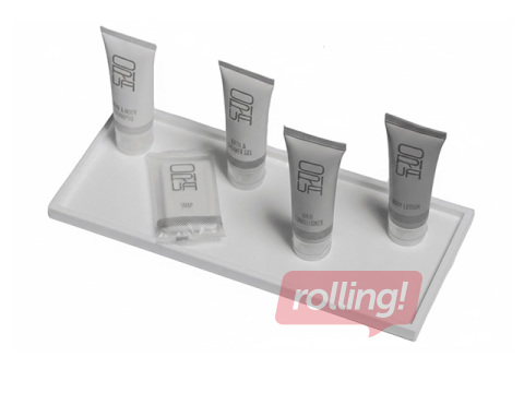 Paliktnis kosmētikai, balts, 24.5x10.5x1cm