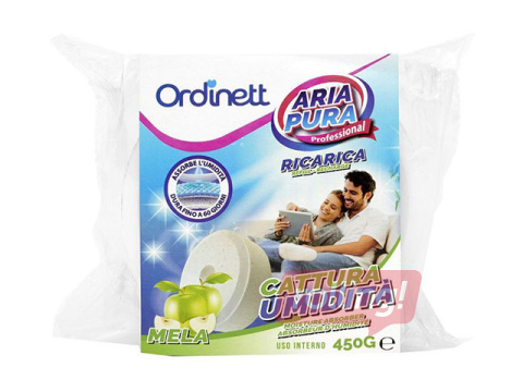 Mitruma absorbētāja papildināmā tablete Ordinett, ābols, 450g