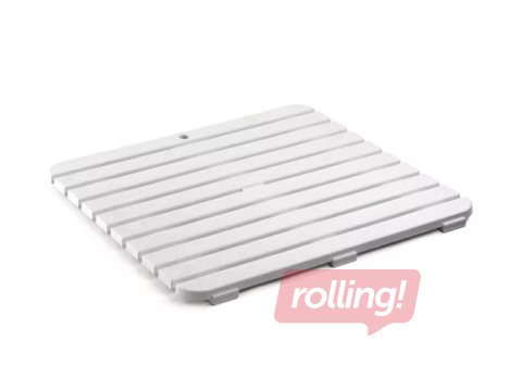 Paliktnis dušas telpai Tatay, balts, 55x55cm