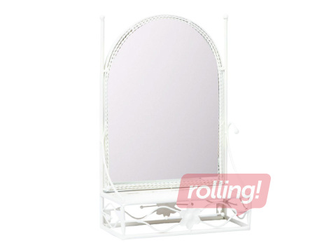 Spogulis Sandy, ar plauktu, 28x13x43cm