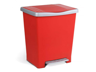 Atkritumu tvertne Tatay Millenium, ar pedāli, sarkana, 23l