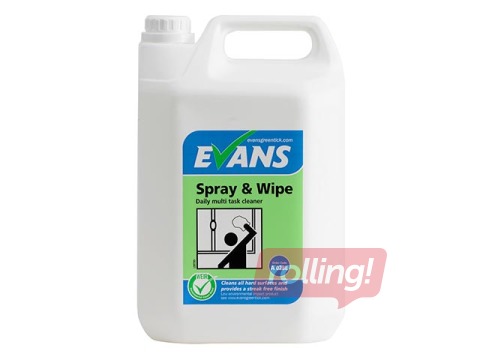 Universāls tīrīšanas līdzeklis Evans Vanodine Spray & Wipe, 5 l