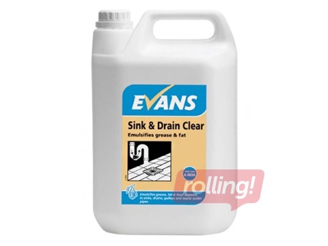 Cauruļu tīrīšanas līdzeklis Evans Vanodine Sink&Drain Cleaner, 2.5 l