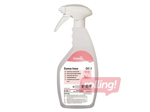 Līdzeklis nerūsējošā tērauda virsmu pulēšanai Diversey Suma inox D7.1, 750ml
