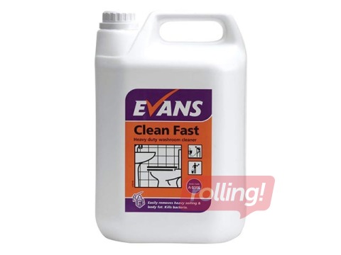 Tualetes tīrīšanas līdzeklis Evans Vanodine Clean Fast, 5 l