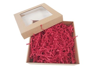 Paper shavings 20x20 cm, 150 g, red