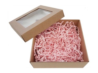 Paper shavings 20x20cm, 150 g, pink