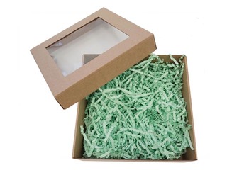 Paper shavings 20x20cm, 150 g, light green