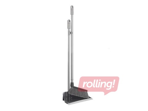 Birste ar liekšķeri HBC garā kātā, pelēka, 92cm