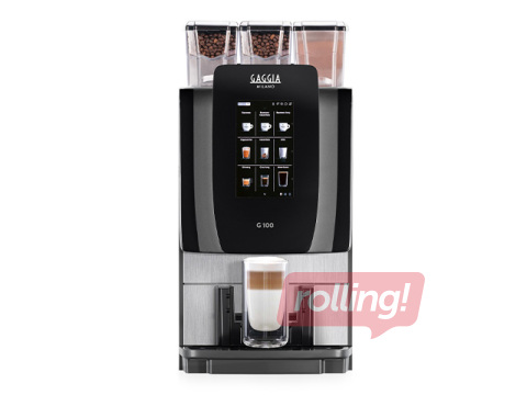 Kafijas automāts Gaggia G100, melns ar sudraba elemenitem