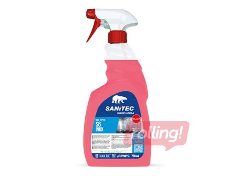 Nerūsējošā tērauda tīrīšanas līdzeklis Sanitec S6 Inox, 750ml