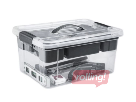 Uzglabāšanas kaste ar organizatoru, 35x23x17cm, 9l