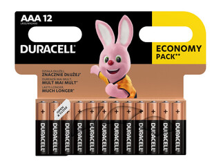 Baterijas Duracell Alkaline, AAA, 1.5V, 12 gab.