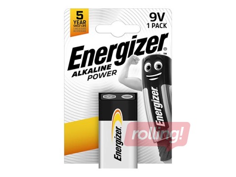 Baterija Energizer Base Alkaline, B1, 9V, 1 gab.