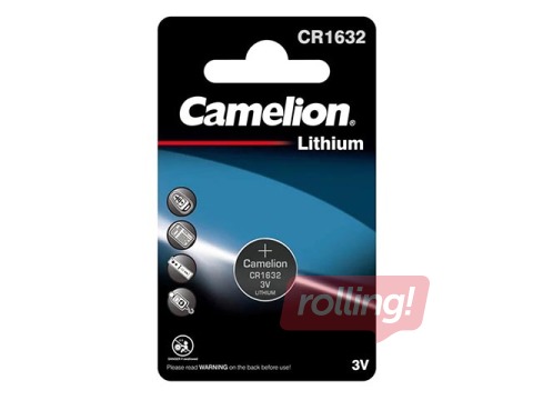 Baterija Camelion Lithium, tablešu tipa, CR 1632, 1 gab. 