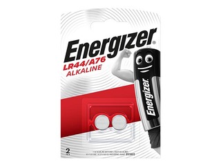 Baterijas Energizer tablešu tipa, LR44, 1.5V alkaline, 2 gab.