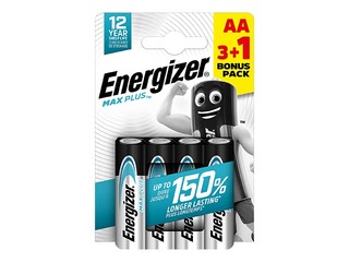 Baterijas Energizer Alkaline Max Plus AA, B3+1, 1.5V, 4 gab.