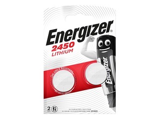 Baterijas Energizer, tablešu tipa, CR2450, 2 gab. 