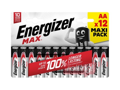 Baterijas Energizer MAX Alkaline, AA B12, 1.5V, 12 gab.