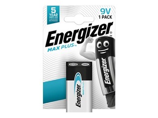 Baterija Energizer Max Plus, B1, 9V, 1 gab.