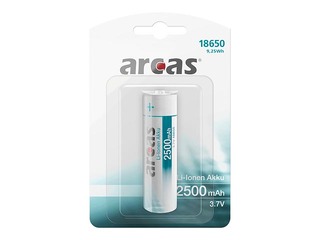 Uzlādējams akumulators Arcas 18650 3.6V 2500mAh Li-Ion PCB